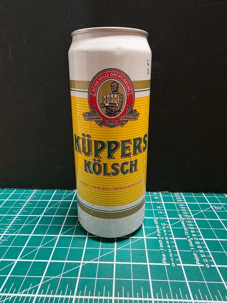 KUPPERS KOLSCH BEER CAN 16.9FL OZ 1992 (TRAY 5)