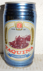 TAQUINA Export Beer Steel Beer can from BOLIVIA (350ml) Empty Beercan !!