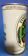 THOS COOPER & SONS LAGER AUSTRALIAN VINTAGE STEEL 1 PINT 9 OUNCES BEER CAN