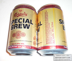 EMPTY – CARLSBERG SPECIAL BREW BEER can SINGAPORE 330ml Collect Malaysia 2011