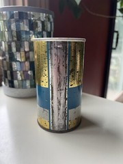 Old Vienna Beer Can Empty 12 Oz Straight Steel Flat Top Imported to Buffalo NY