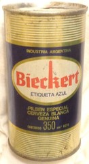 Bieckert Beer Can – Argentina – 350 ml – Heavt Steel – 1970’s