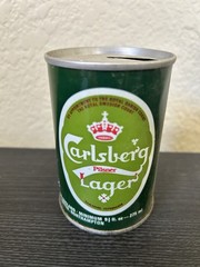 Carlsberg Lager Pilsner Empty Beer Can Steel Pull Tab England 275ml Vtg