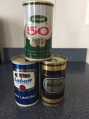 Set Of 3 Canada Beer Cans, Labatt Blue, Labatt 50, Brador