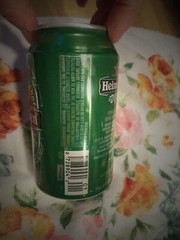 HEINEKEN ALUMINUM 12 OZ BEER CAN BREWED IN HOLLAND RED STAR MEXICO CITY bar code