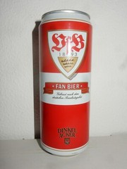 VFB STUTTGART SOCCER DINKEL ACKER Beer can from GERMANY (50cl) Empty !!