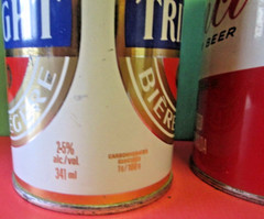 2 VINTAGE CARLING O’KEEFE LTD TORONTO STEEL BEER CAN IMPORTED CINCI TRILIGHT