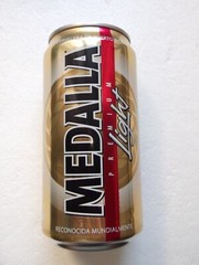 MEDALLA LIGHT from PUERTO RICO 2021 empty beer can 296ml top opened