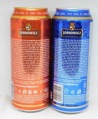 Empty Beer Cans LOBKOWICZ 500 ml. Czechia 2021 Bottom Open! – 2 pcs.