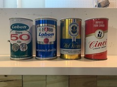 collectible international beer cans