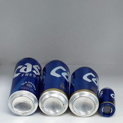 Cass Beer Can Empty. 2pieces set
