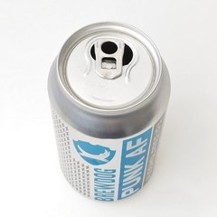 Empty 2019 BrewDog Punk AF IPA Beer can; 330 ml/11.2 fl oz TOP opened (Scotland)