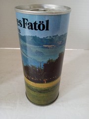 GRANGES FATOL IIB Beer Can 16 oz Steel Pull Tab Scenic Set Can SWEDEN 1970s