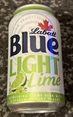 LABATT BLUE LIGHT LIME BEER 12 oz. Beer Can