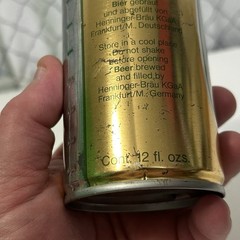 HENNINGER Meister Pils Vintage Beer Can 12 oz Frankfurt Germany