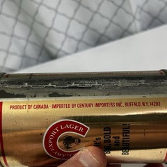 CALGARY EXPORT LAGER Vintage Steel Beer Can 11.5 oz Toronto Canada Buffalo N.Y.