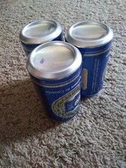 3 Labatts Aluminum EMPTY Beer Cans – XV Olympic Winter Games – Calgary 1988