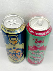 Empty Beer Cans GARAGE Seth and Riley’s 480 ml Ukraine 2025 Bottom Open Set of 2