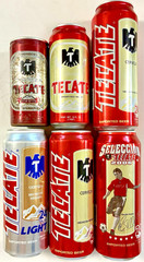 Tecate Cerveza choice various 12 or 16 24 oz Suarez empty beer can Mexico mostBO