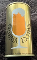 BRAHMA EXTRA Vintage Straight Steel Beer Can 12 oz Brazil