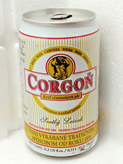 Empty Beer Can CORGON 330 ml. Slovakia 1996 Top Open!