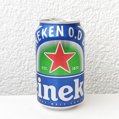 Empty 2019 Heineken 0.0 Beer can; 330 ml /11.2 fl oz; TOP opened (Croatia)