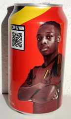 J. DOKU Football Soccer JUPILER Beer Can from BELGIUM (355ml) Empty Beercan !!