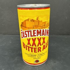Vintage 70s Castlemaine Bitter Ale Steel Beer Can Australia Pull Tab XXXX Decor