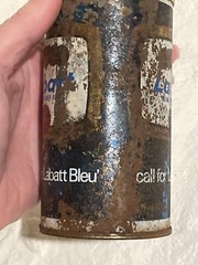 Rare LABATT Pilsner Blue Empty 12oz Beer Can – Steel Pull Tab Intact Wide Seam