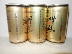 3 Vintage 1980’s TUBORG GOLD Beer Cans from U.S.A. (355ml) empty !!
