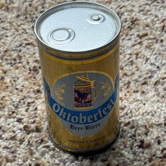 Vintage Molson Oktoberfest Beer Can 12oz Button Top Ontario Canada Empty 1970s