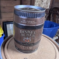 Dinkel Acker CD-Pils 5 Liter Collectible Beer Can Barrel Design Breweriana