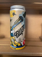 Empty Beer Can from Ukraine – top opened – Image of soldier in war with Russia