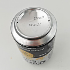 Empty 2020 Corona Extra Beer can; 330 ml/11.2 fl oz (Belgium)