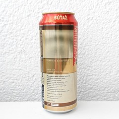 Empty 2012 Kelt Lager Beer can; 500 ml/16.9 fl oz – Slovakia – TOP opened