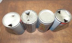 Tennent’s Lager Beer Can Set of 4 VICKY Limited Scotland Girls Steel Pull Tab