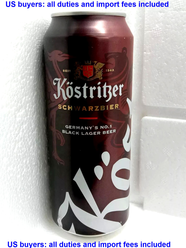 Empty Beer Can KOSTRITZER 500 ml. Germany 2024 Bottom Open Collectible