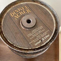 DINKEL ACKER IMPORTED 5 LITER MINI BEER KEG GERMAN GERMANY FREE SHIPPING Empty