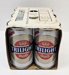 TRILIGHT Extra Light Beer Cans 6 Pack w/ Cardboard Carrier Carling O’Keefe VG