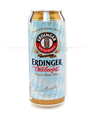 Erdinger Oktoberfest Empty Beer Can 500ml Germany 2025 Bottom Open Collectible