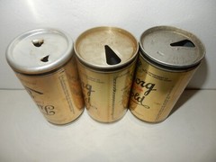 3 Vintage 1980’s TUBORG GOLD Beer Cans from U.S.A. (355ml) empty !!