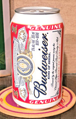 2015 CANADIAN ALUMINUM BOTTOM OPEN BUDWEISER STAY TAB BEER CAN LABATTS 7 CITY
