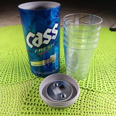 CASS Beer Outdoor 5 Cup Set Can Safe Korean Fresh Glasses Travel Bottle Opener