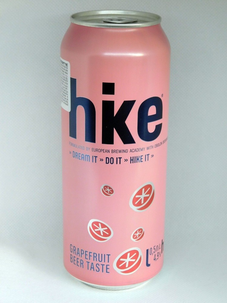 Empty Beer Can HIKE Grapefruit 500ml. Ukraine Export 2022 Bottom Open! 🇺🇦