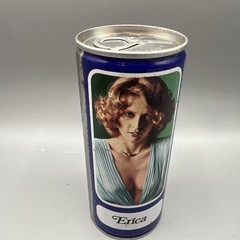 Tennent’s Girls Lager Beer Erika Alluring Can 15.5 oz Closed Top Bottom Opened