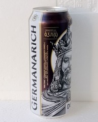 GERMANARICH Dunkel Empty Beer Can Obolon 500ml Ukraine 2025 Bottom Open
