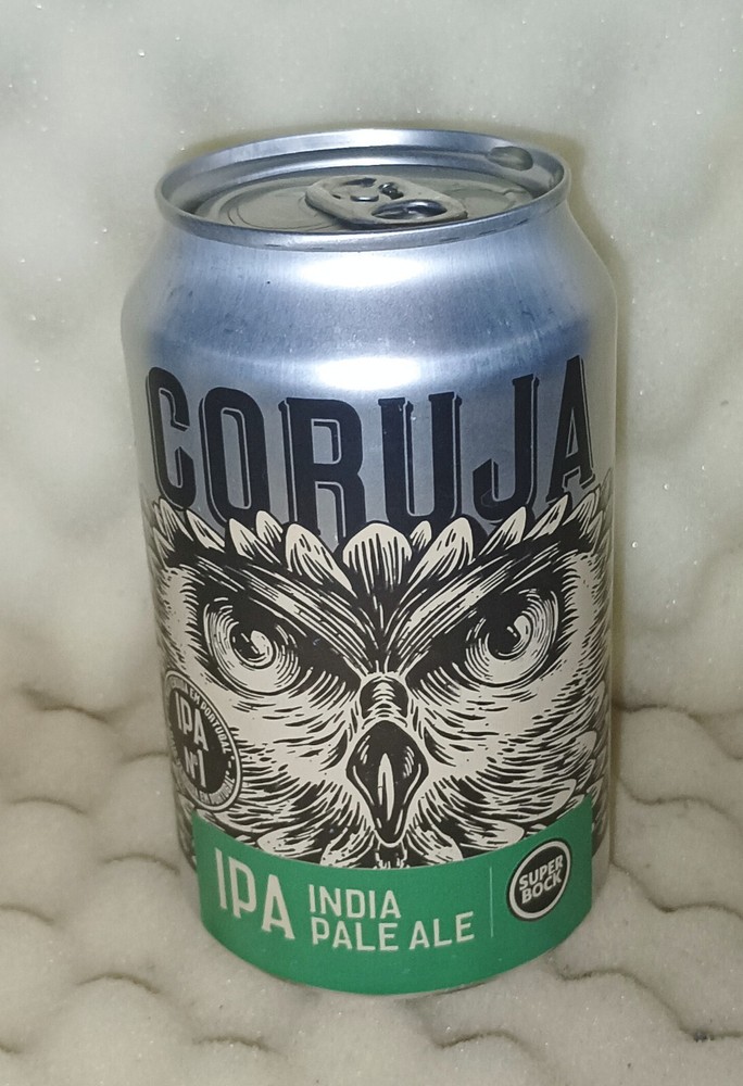 EMPTY Coruja “The Owl”,collectable 330ml beer can Super Bock brand from Portugal