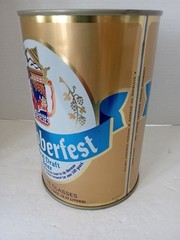 OKTOBERFEST REAL DRAFT BEER Flat Top Gallon Beer Can 3.77L Liter Steel CANADA