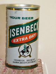 ISENBECK EXTRA DRY BEER “WEST GERMANY” Rare 12 flo oz STEEL BEER CAN 1960’s