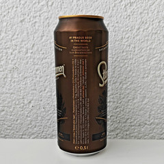 Empty 2021 Staropramen Dark Beer can; 500 ml/16.9 fl oz; TOP – Croatian Edition